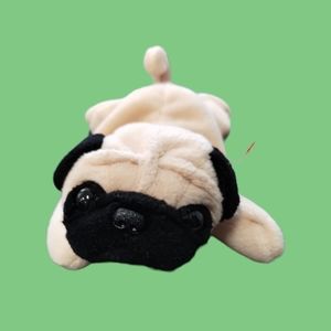 ✓Ty Beanie Babies Pugsly The Pug plush